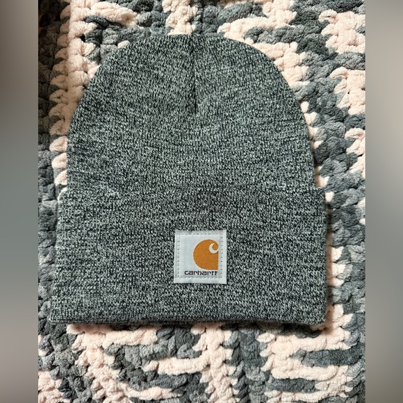 Carhartt marled black folded brim beanie - Picture 1 of 2